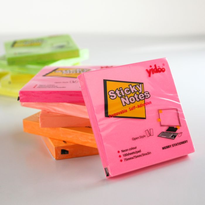 Post It Pad 3x3 Neon  Colour