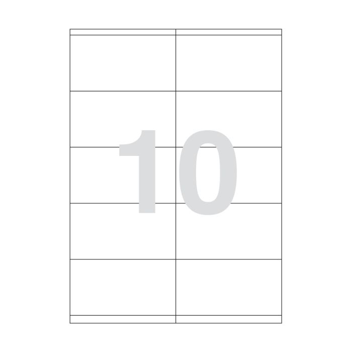 Agipa 10 Labels 105 X 57mm A4