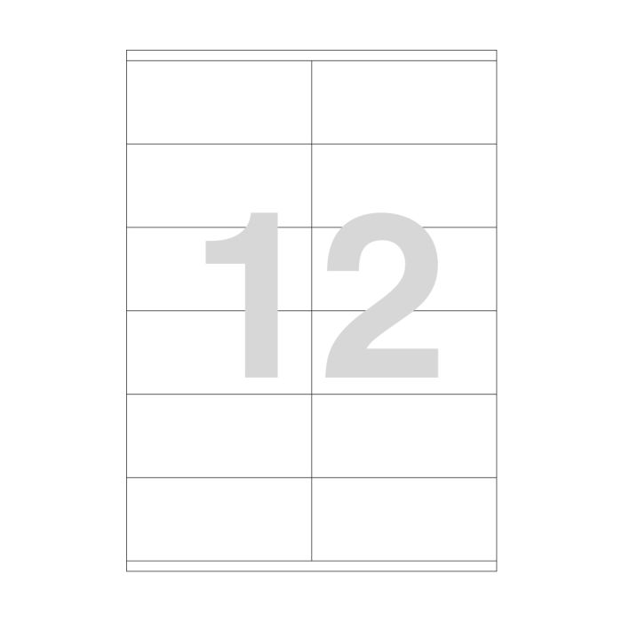 Agipa 12 Labels 105 X 48mm A4