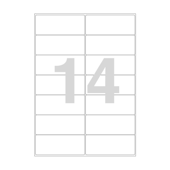 Agipa 14 Labels 99.1 X 38.1mm A4