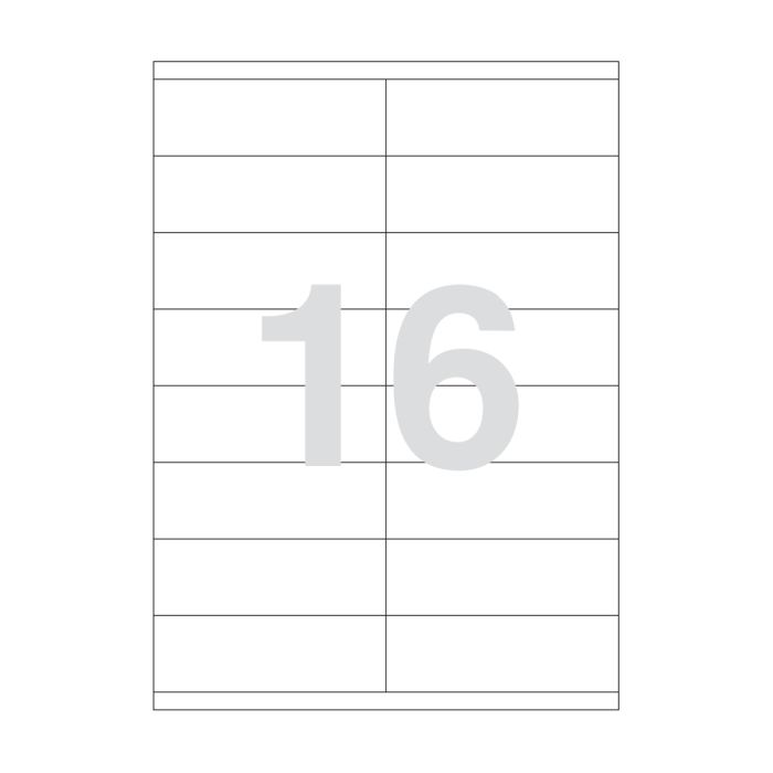 Agipa 16 Labels 105 X 35mm A4