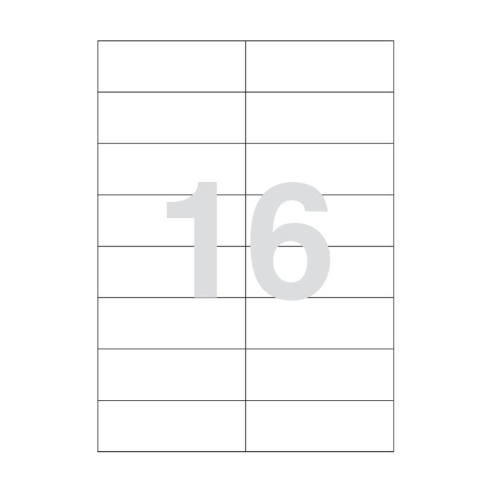 Agipa 16 Labels 105 X 37mm A4