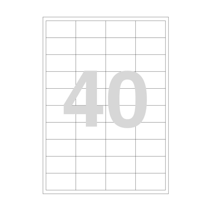 Agipa 40 Labels 48.5x25.4mm A4 Agipa 40 Labels 48.5x25.4mm A4