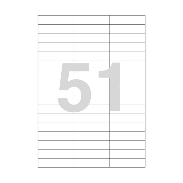 Agipa 51 Labels 70x16.9mm A4 Agipa 51 Labels 70x16.9mm A4