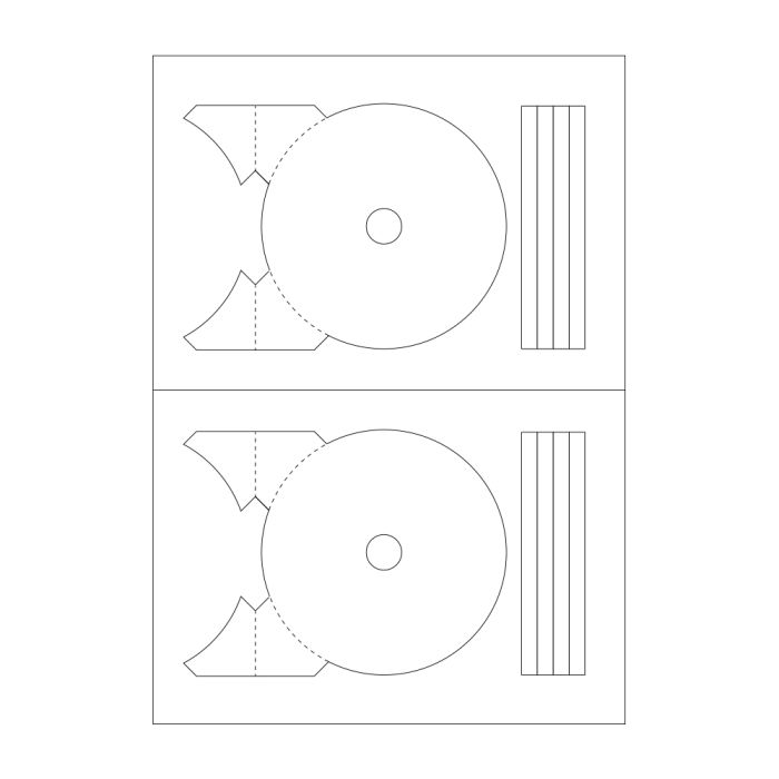 Agipa CD-DVD White Labels 119624 Agipa CD-DVD White Labels 119624