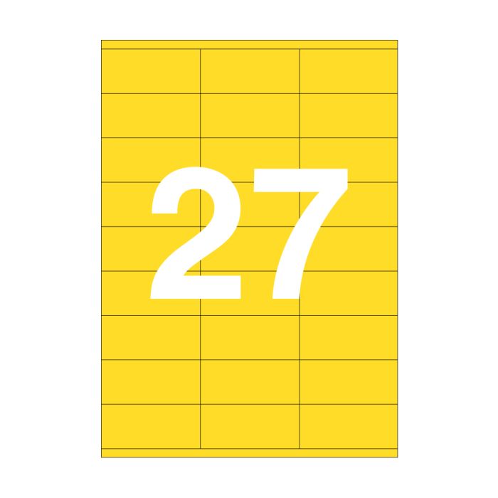 Agipa 27 Labels A4 70x31mm Yellow Agipa 27 Labels A4 70x31mm Yellow
