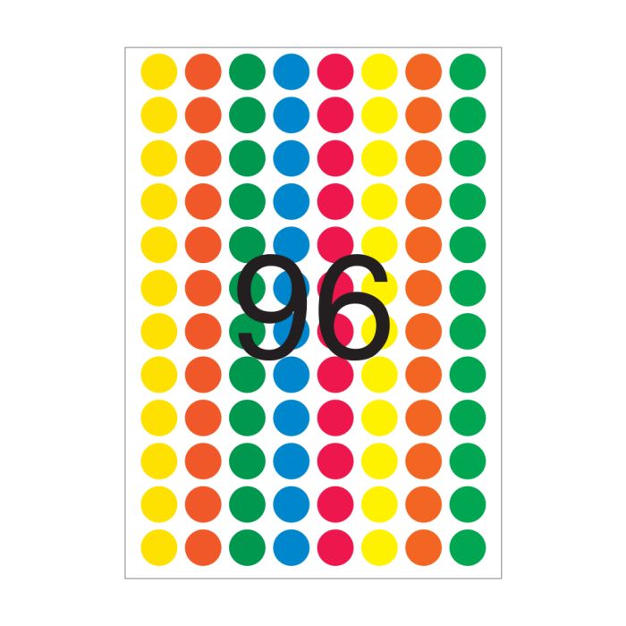 Agipa Colour Label 15mm Assorted 011996