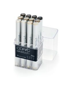 Copic Sketch 12 Marker Set - Warm Grey