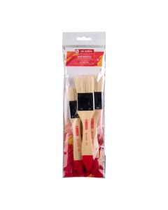 Oil & acrylic brush set hog bristle | 3 spalter brushes - 4085