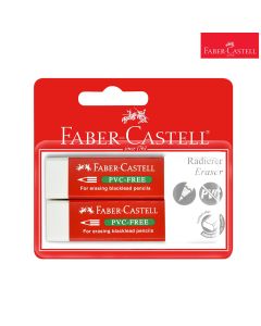 PVC Free Eraser Set Of 2 Blstr Faber Castell 709520