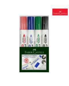 White Board Marker W20 Set Of 4 Bullet Faber Castell 253942