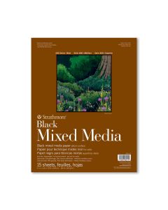 Strathmore 400 Series Black Mixed Media Pad - 11" x 14" - 462-511