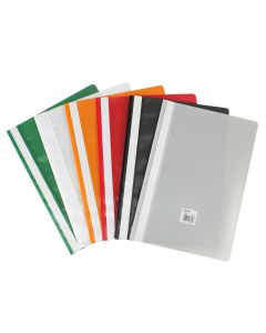 File One Side Clear A4 Assorted Colour
