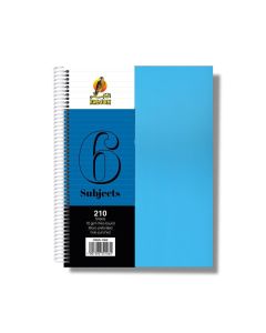 University Book 6 Subjects - A4 Light Blue
