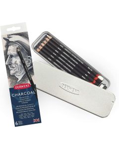 Derwent Charcoal Pencil 6 Tin