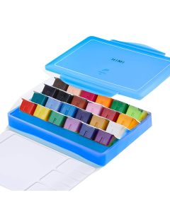 HIMI Gouache Paint Set, 24 Colors x 30ml Blue