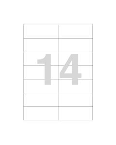 Agipa 14 labels 105x42mm A4