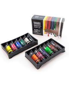 Liquitex BASICS Acrylic Paint Set, 12 x 22ml