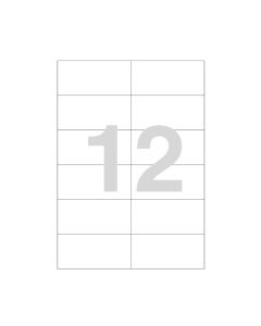 Laser Labels 105x48 A4-12 labels Champs