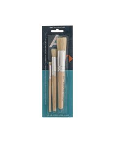 Art Alternatives Stencil Brushes,3-Brush Set