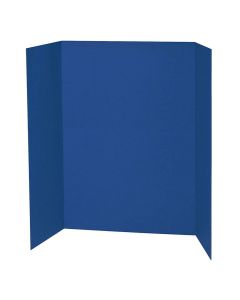 لوحة عرض ثلاثية الطي زرقاء - 36 × 48 بوصة
