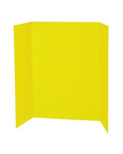 لوحة عرض ثلاثية الطي باللون الأصفر - 36 × 48 بوصة