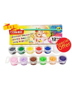 Finger and Face paint 12x5ml - 4222