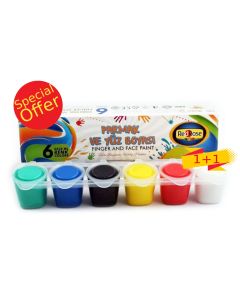 Finger and face paint 6x25ml - 6222