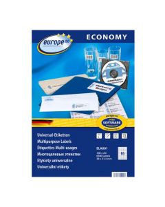 E100 Labels 38x21 2mm 100s ELA001 Avery