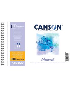 Canson Montval Pads Spiral Bound 300g - 13.5 x 21 cm