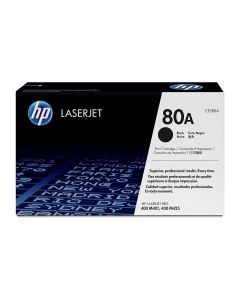 HP 80A Black Original LaserJet Toner Cartridge, CF280A