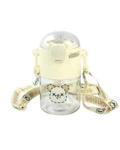Water Bottle Round Designs - White 650 ML