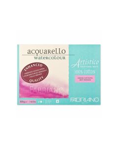Artistico Watercolor Pad Traditional white Hot pressed 300gsm | 26x36cm | 19002636 Fabriano
