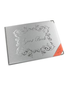 Guest Book A4 Silver Grandluxe 029098