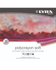 LYRA Polycrayons Soft Box - 24pcs