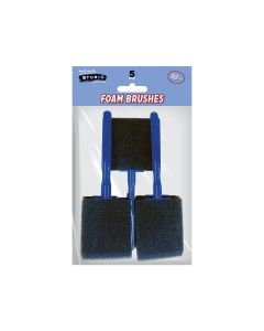 Mont Marte Foam Hobby Brush 50mm 5pc Poly Bag