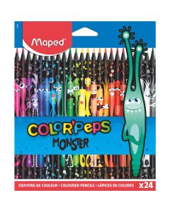 Maped Color Pencils Black Monster 24 colors