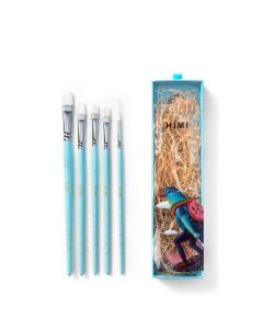Miya Himi Little Bird Brushes Set of 5 - Blue