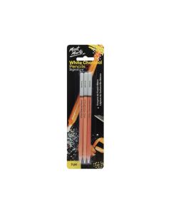 Mont Marte White Charcoal Pencils 3pc