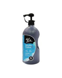 Mont Marte Studio Acrylic 1 Litre - Lamp Black