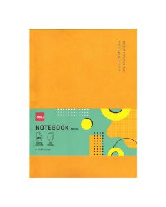 Leather cover A5 Notebook 80s Soft cover Orange Deli - N135L