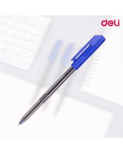 Ball Point Pen Blue Mini Tip 0.7mm Deli Q01030