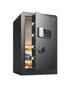Digital Safe 60x38x36cm Door/Box Thickness 3.5/1.5mm Black T552 Deli