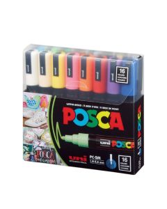 Uniball - Posca Coloring Markers set of 16 PC5M