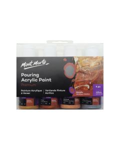 Mont Marte Pouring Acrylic 120ml 4pc - Metallic