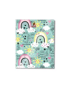 Single Line 100 Sheets NoteBook PVC - 22 X 16 CM - 05