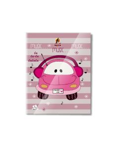 Single Line 40 Sheets NoteBook PVC - 22 X 16 CM - 02