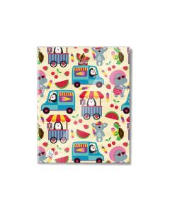 Single Line 40 Sheets NoteBook PVC - 22 X 16 CM - 03