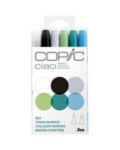 Copic Ciao Marker Set of 6 Sea 3645