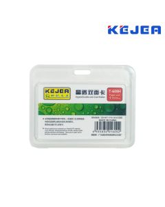 ID Card Holder Horizontal Heavy Duty 85x54mm Clear T-609H KEJEA 